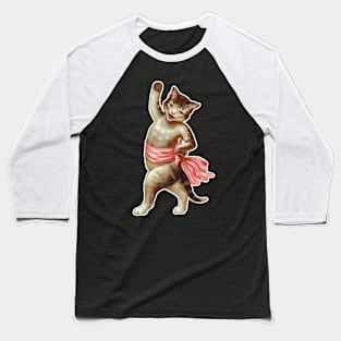 Vintage Cat Baseball T-Shirt